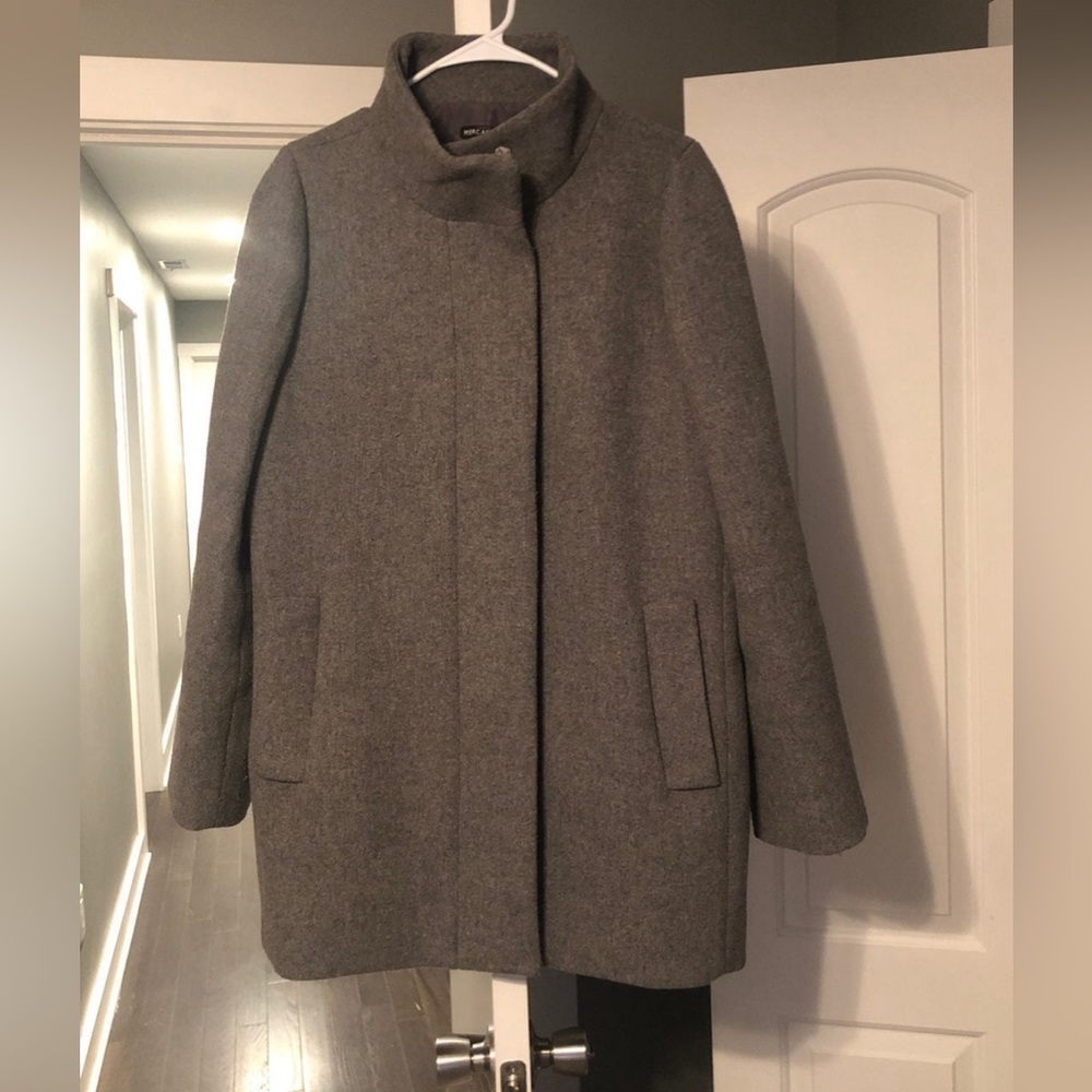 J crew mercantile coat size 12 gray